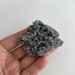 Grape agate crystal cluster